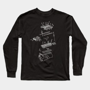 2JZ Engine Long Sleeve T-Shirt